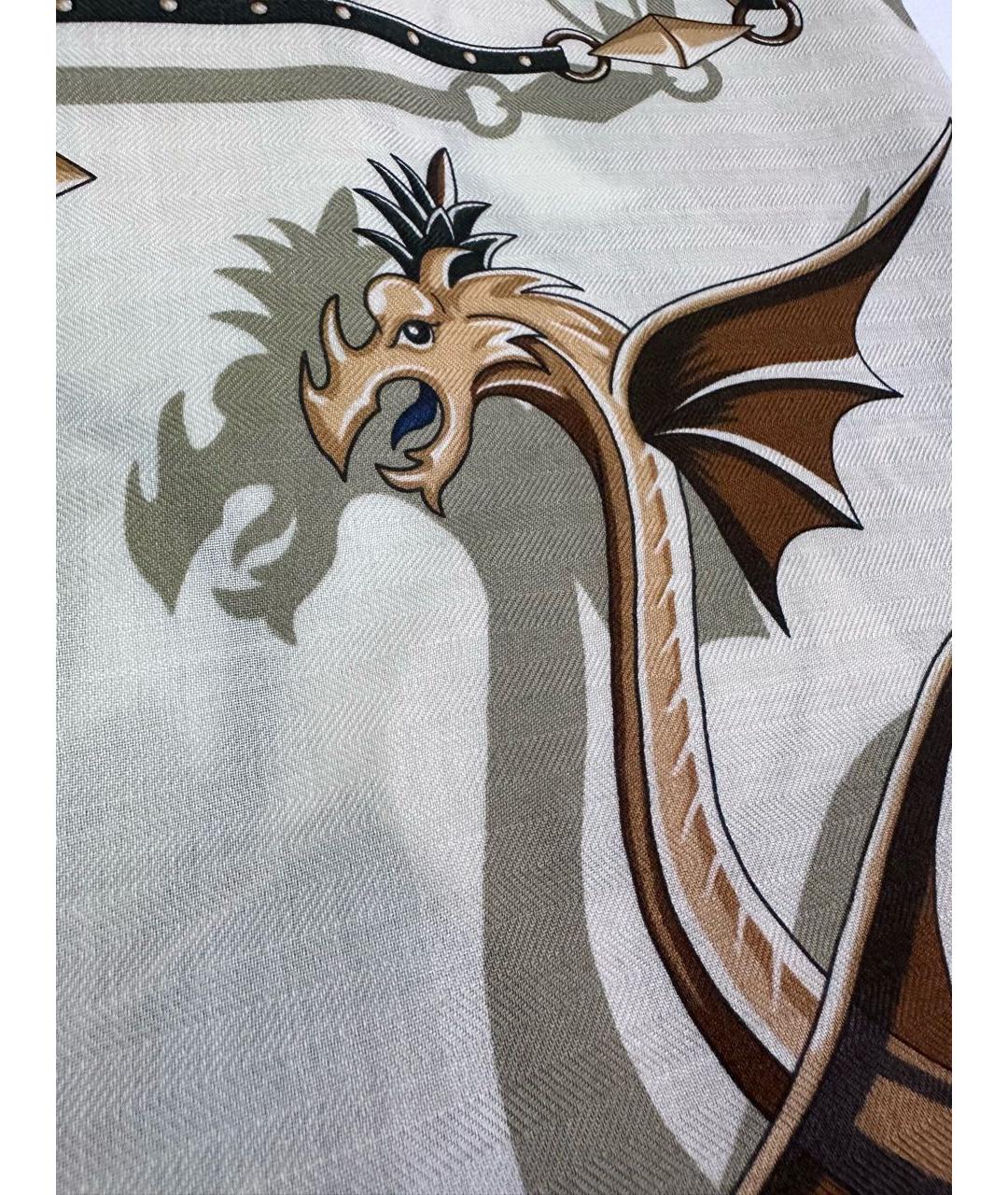 HERMES Мульти шелковый платок, фото 6