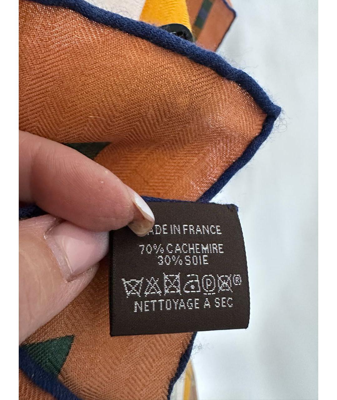 HERMES Мульти шелковый платок, фото 3