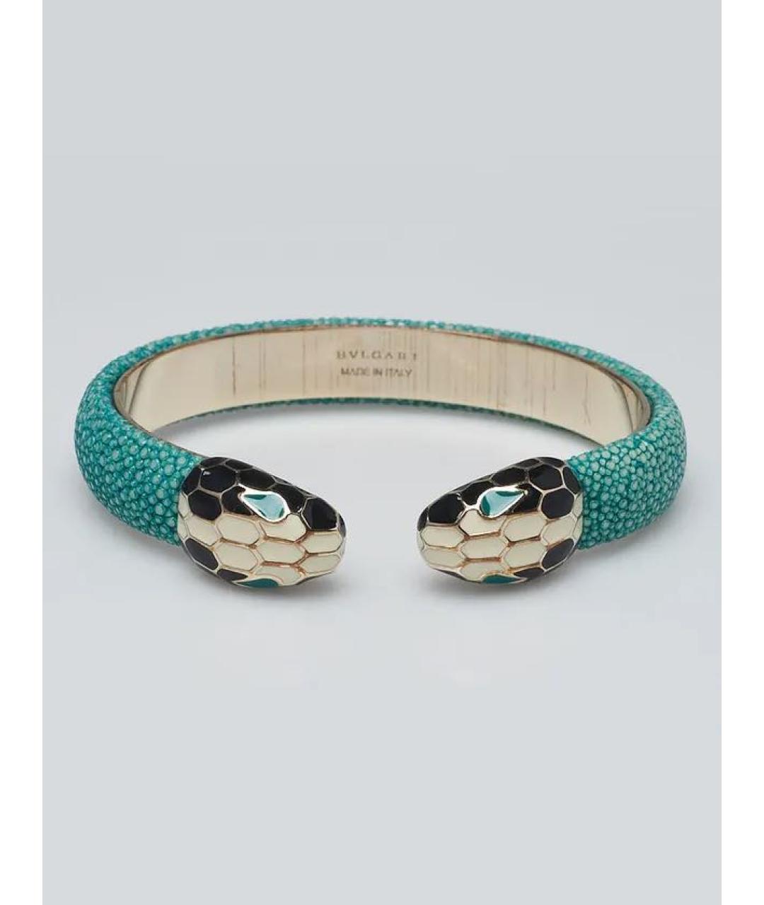 BVLGARI Бирюзовый кожаный браслет, фото 9