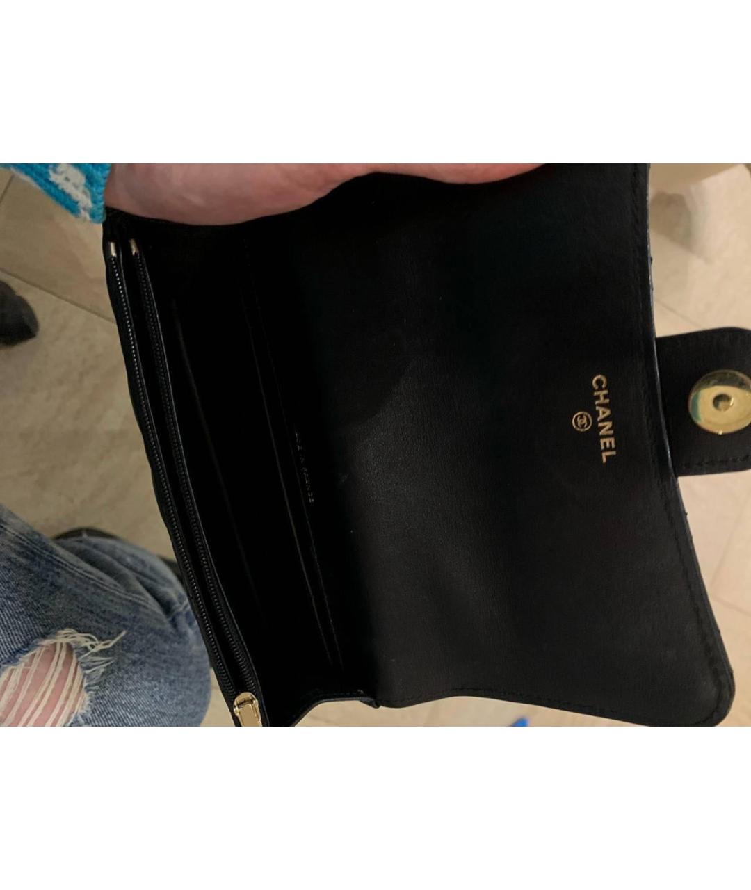CHANEL Черная кожаная сумка через плечо, фото 7