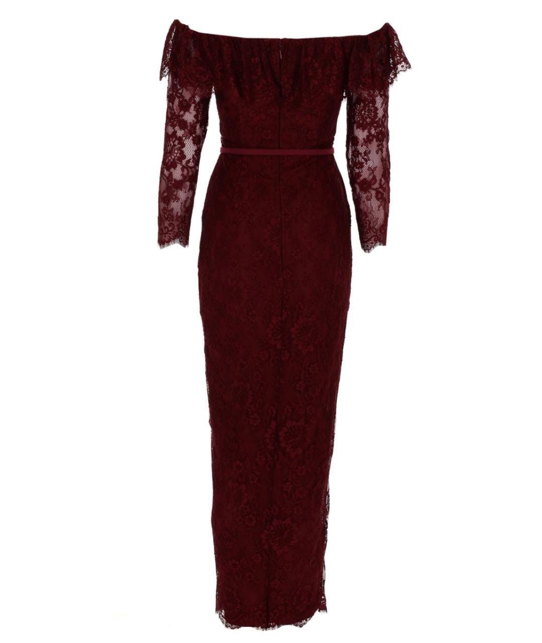 SELF-PORTRAIT Бордовое полиамидовое коктейльное платье, фото 2