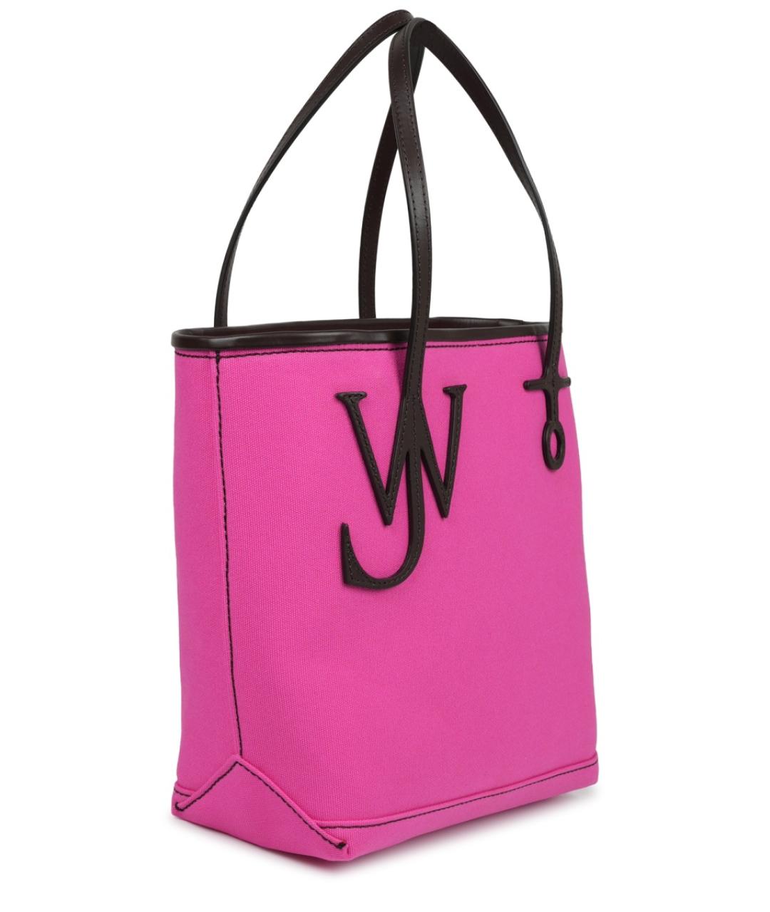 J.W.ANDERSON Розовая тканевая сумка тоут, фото 2