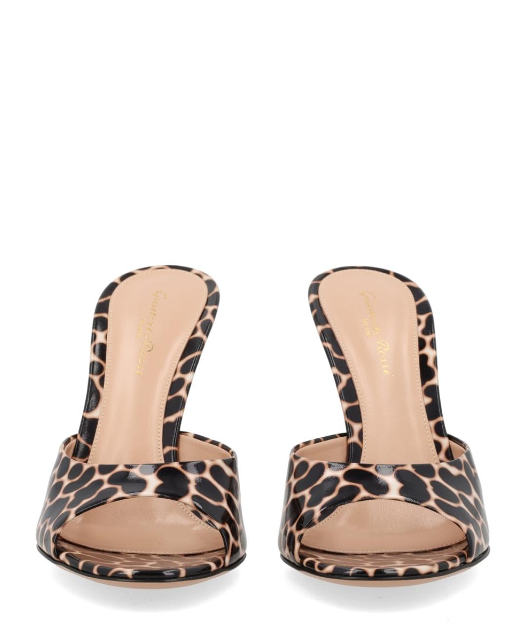 GIANVITO ROSSI Мульти кожаные мюли, фото 3