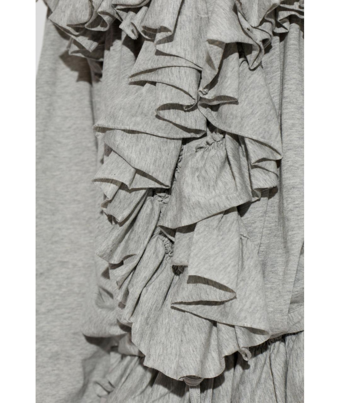 DRIES VAN NOTEN Серая хлопковая блузы, фото 4