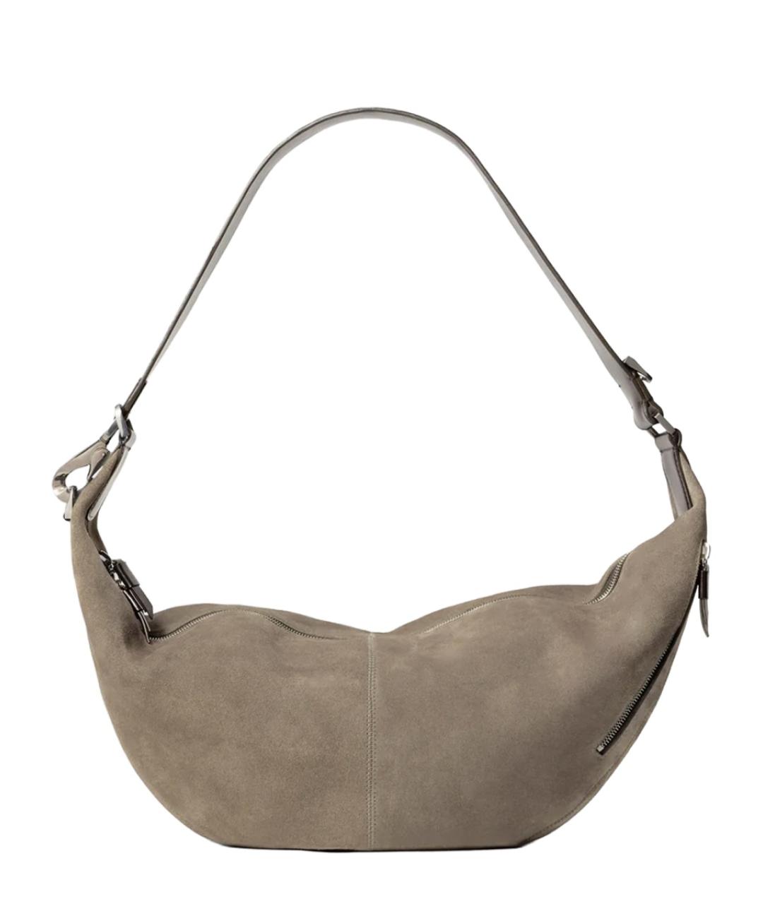 LEMAIRE Бежевая замшевая сумка через плечо, фото 1