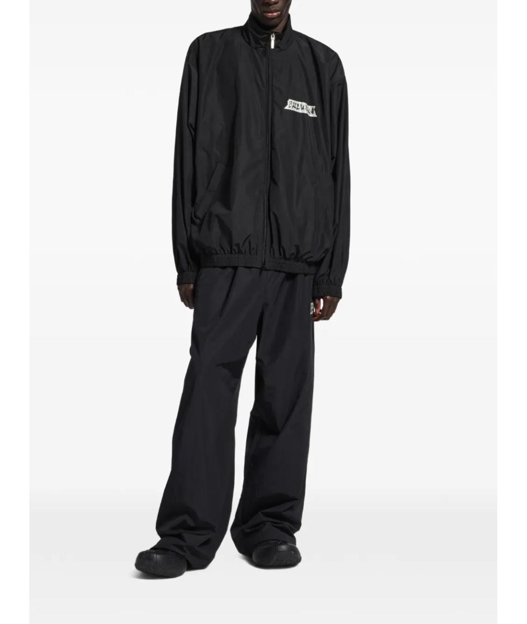 BALENCIAGA Черная хлопковая куртка, фото 4