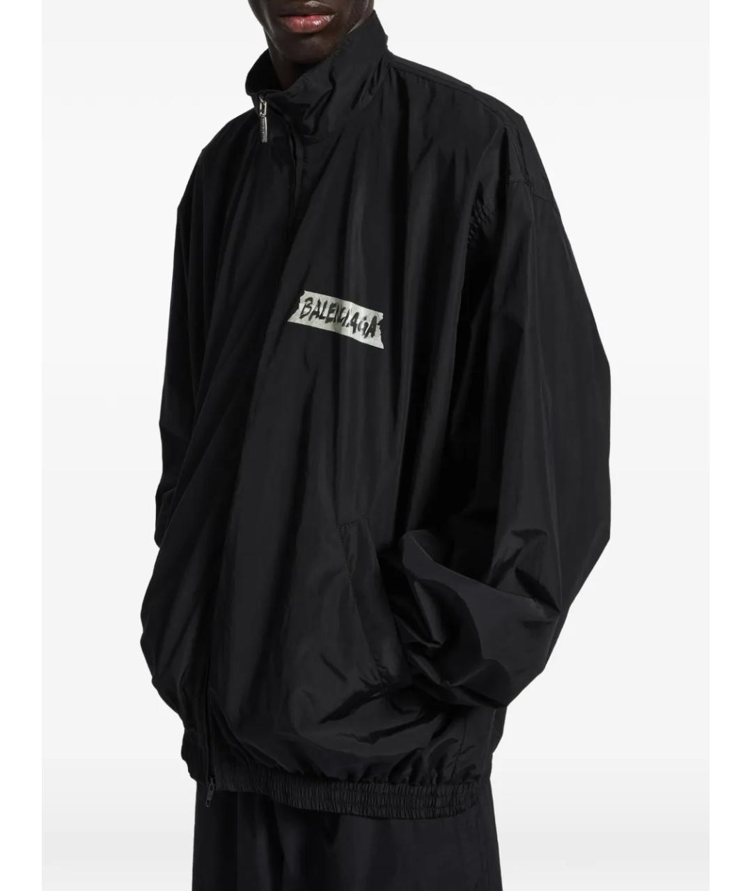 BALENCIAGA Черная хлопковая куртка, фото 3