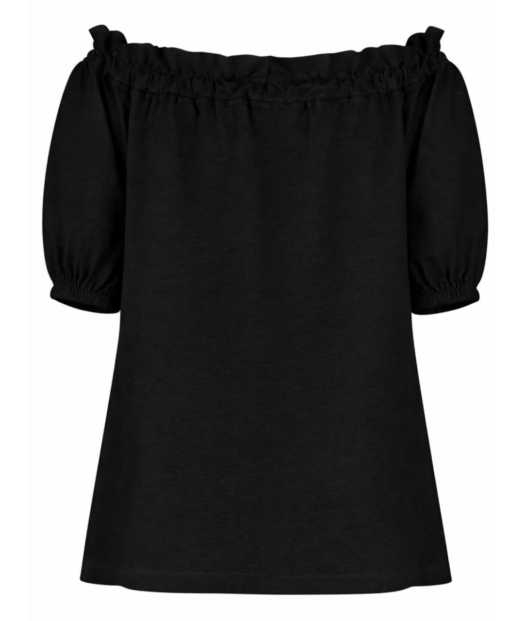 PATOU Черная хлопковая блузы, фото 3
