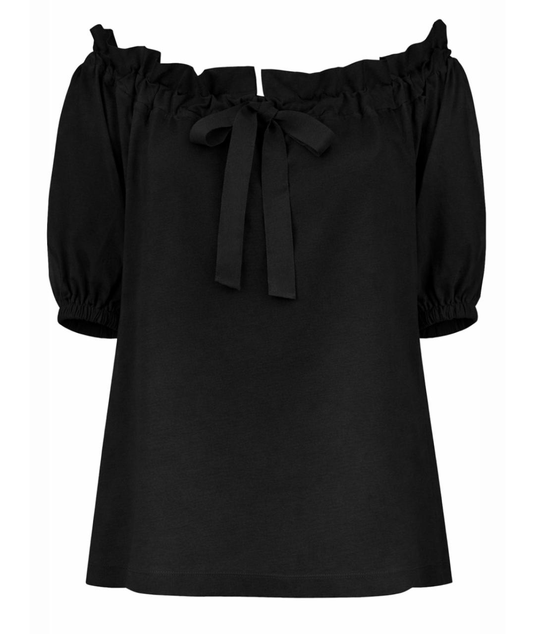 PATOU Черная хлопковая блузы, фото 1