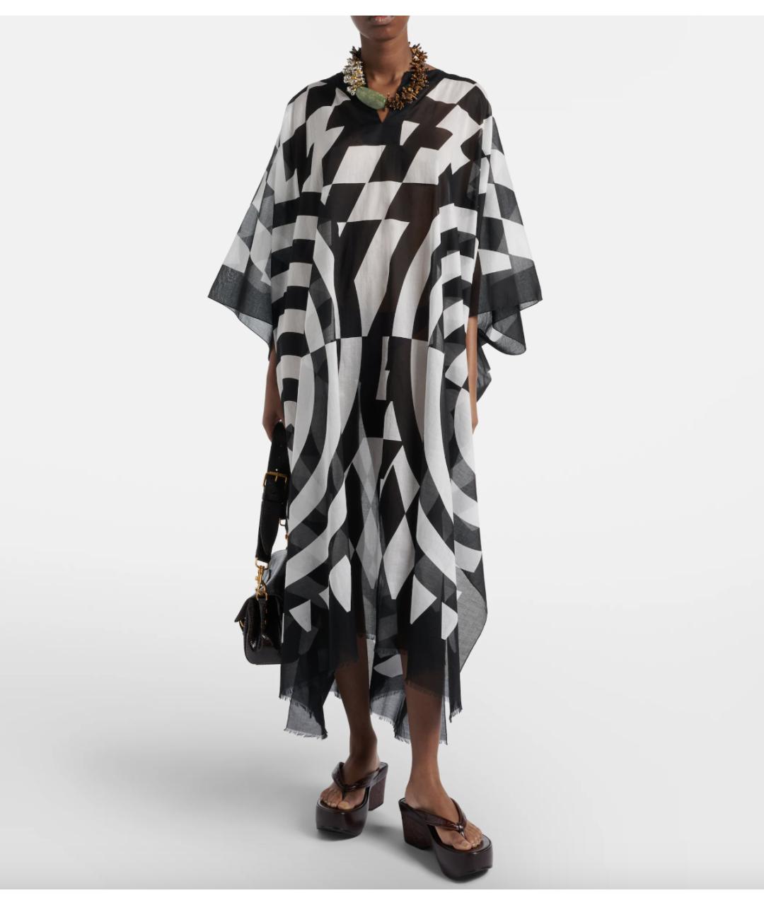 DRIES VAN NOTEN Мульти хлопковое платье, фото 3