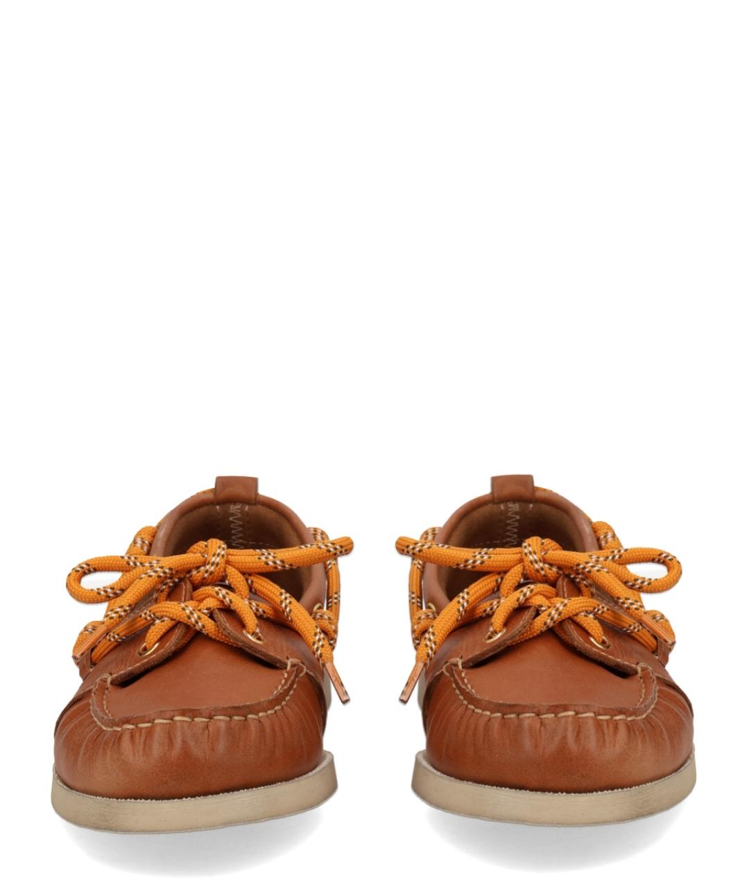 GOLDEN GOOSE DELUXE BRAND Коричневые кожаные лоферы, фото 3