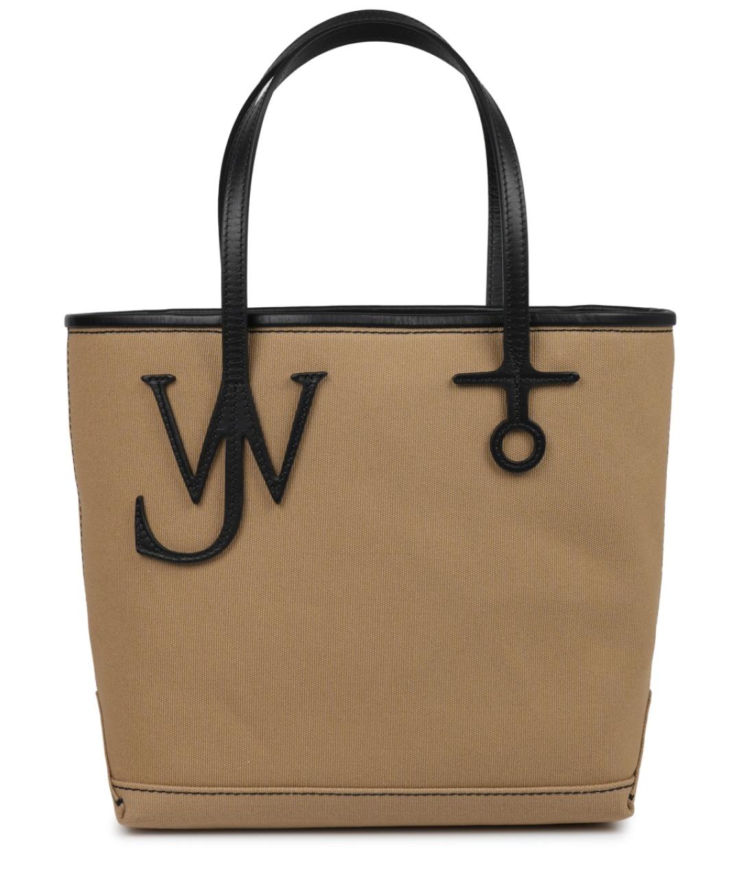 J.W.ANDERSON Бежевая тканевая сумка тоут, фото 1