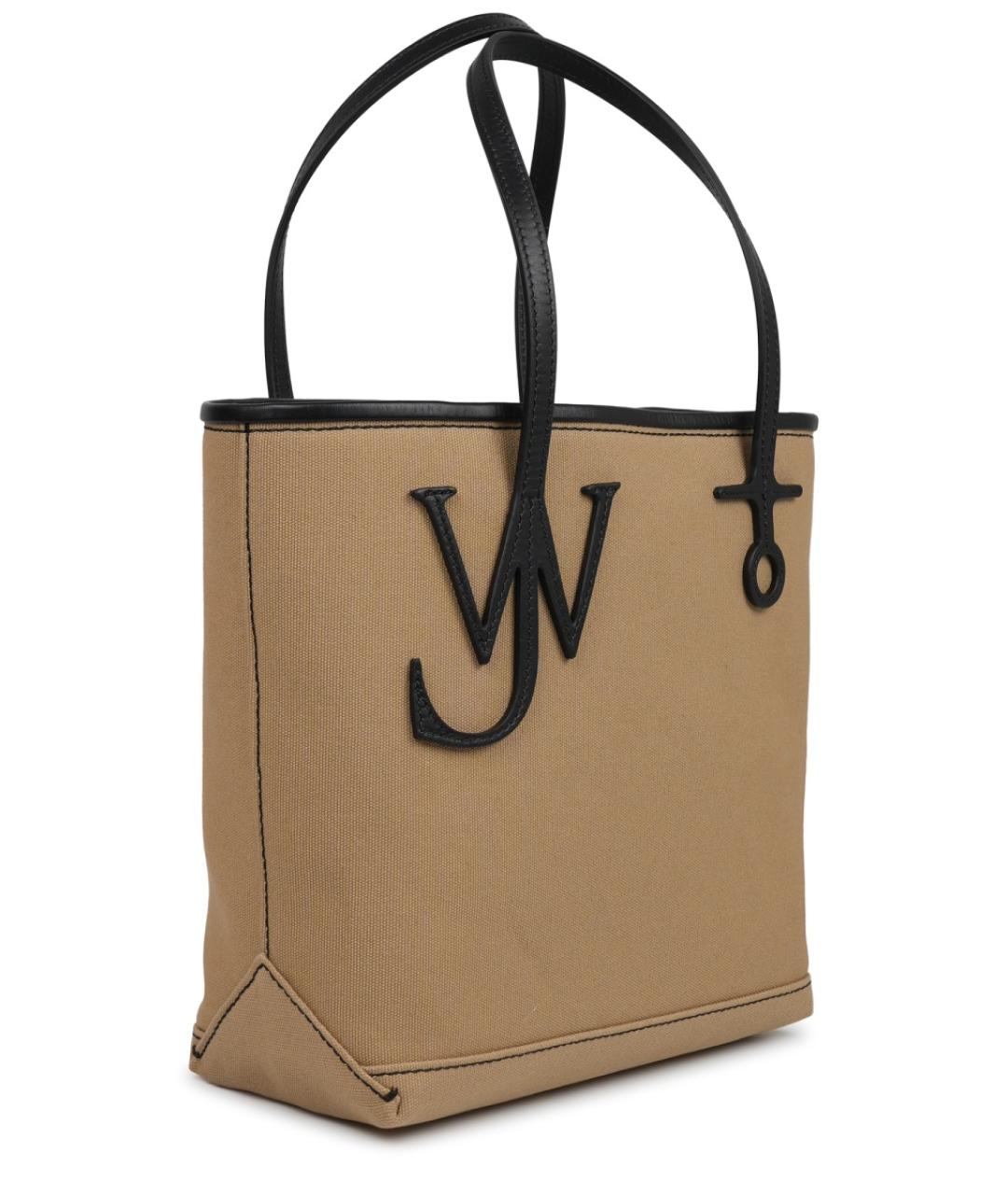J.W.ANDERSON Бежевая тканевая сумка тоут, фото 2