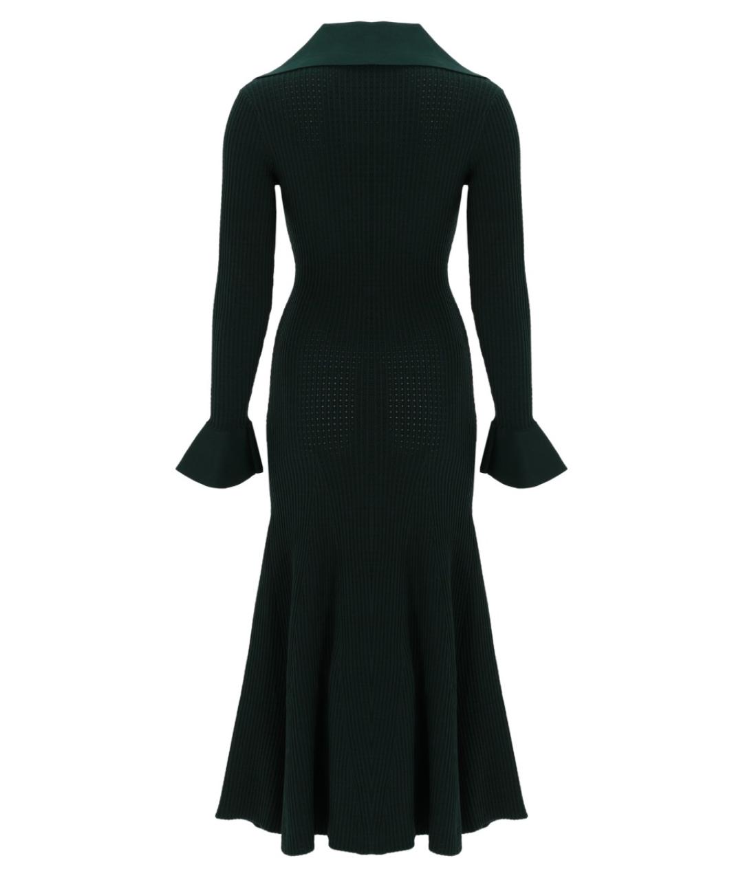 SELF-PORTRAIT Зеленые вискозное повседневное платье, фото 2