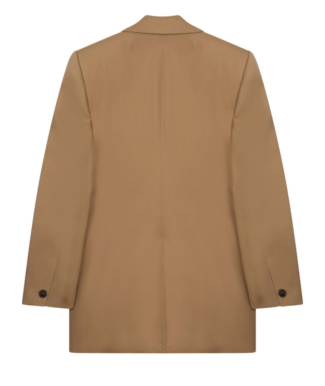 CELINE Бежевый шерстяной жакет/пиджак, фото 2