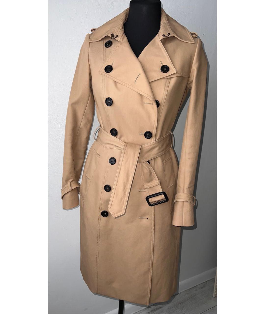 BURBERRY Коричневый хлопковый тренч/плащ, фото 8