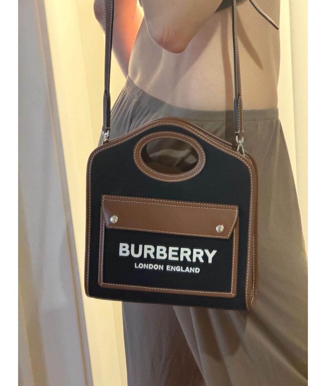 BURBERRY Черная сумка через плечо, фото 6