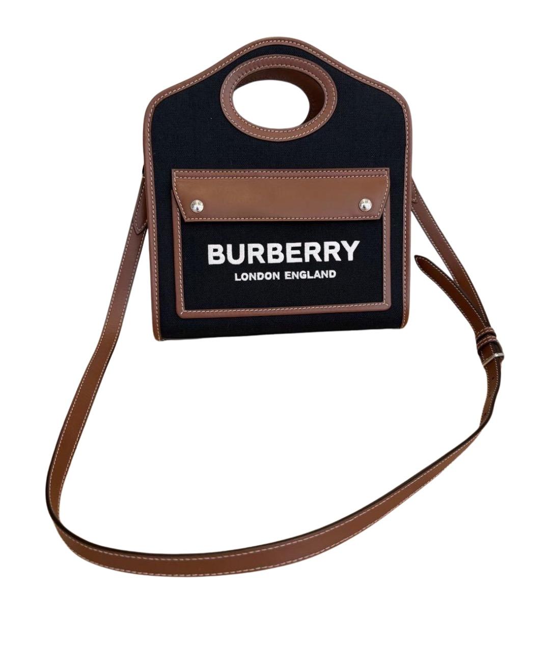 BURBERRY Черная сумка через плечо, фото 1