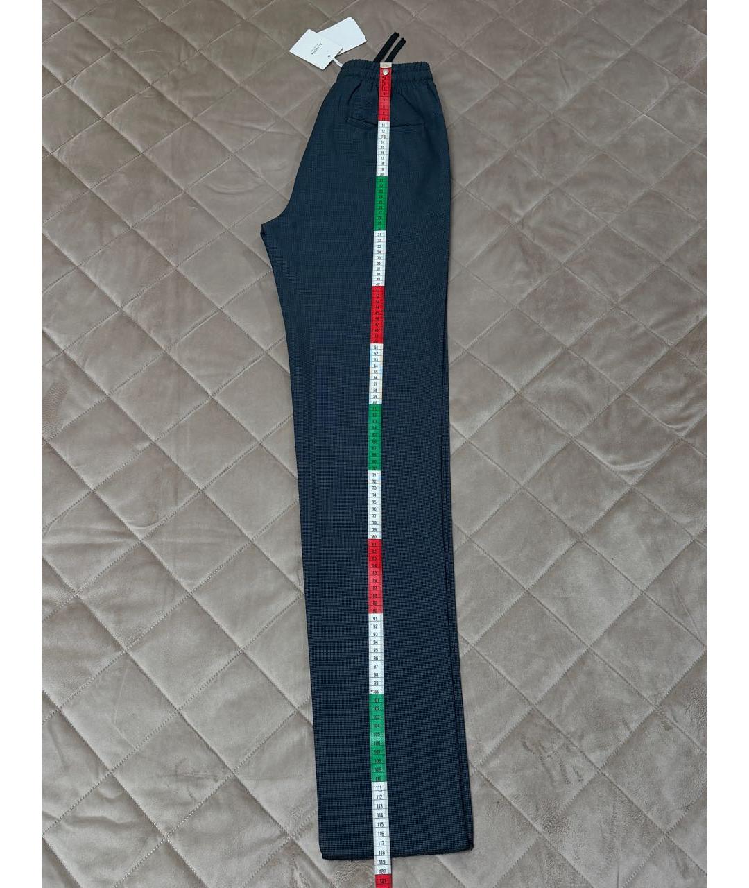 AGNONA Мульти шерстяные повседневные брюки, фото 7