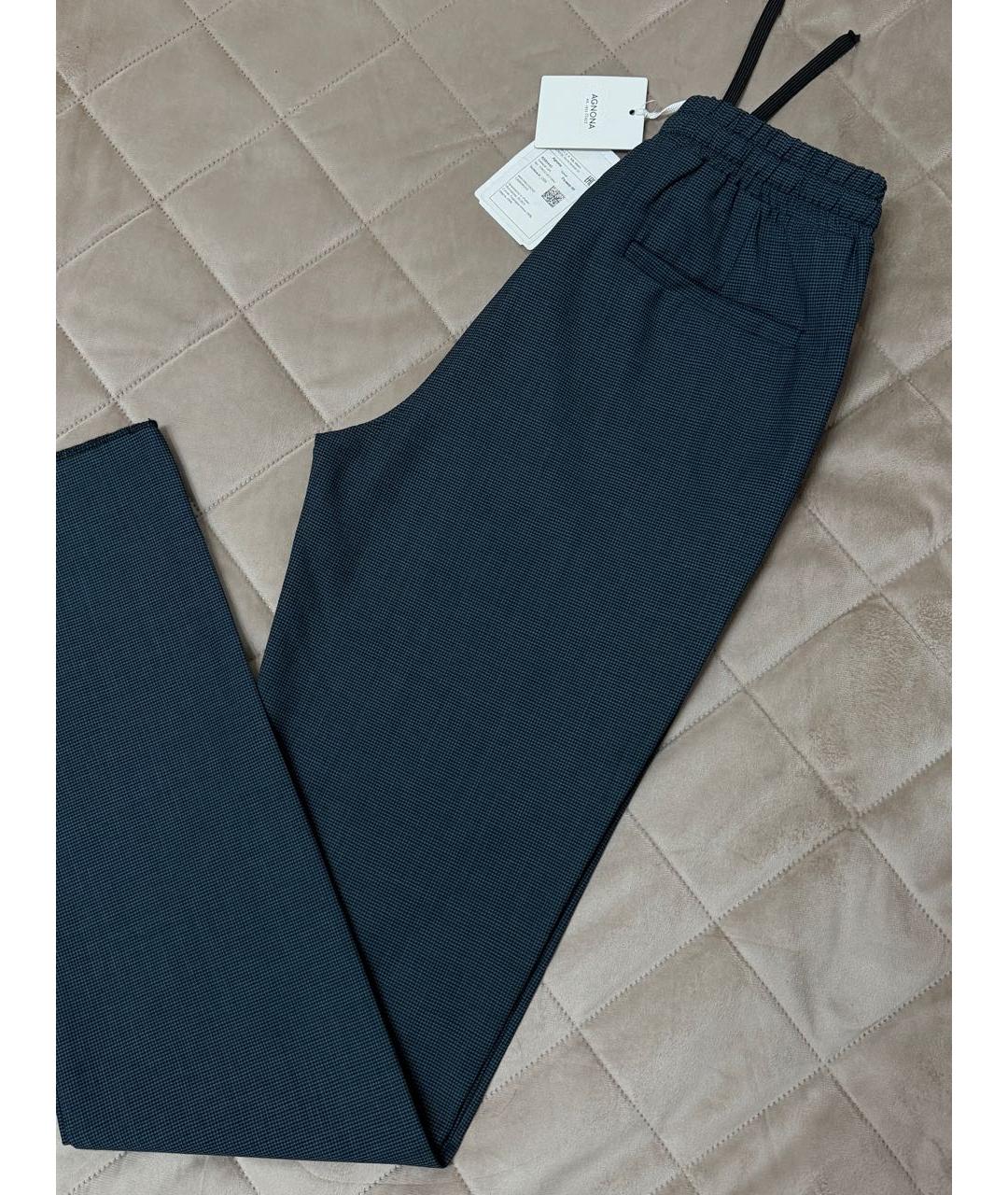 AGNONA Мульти шерстяные повседневные брюки, фото 6