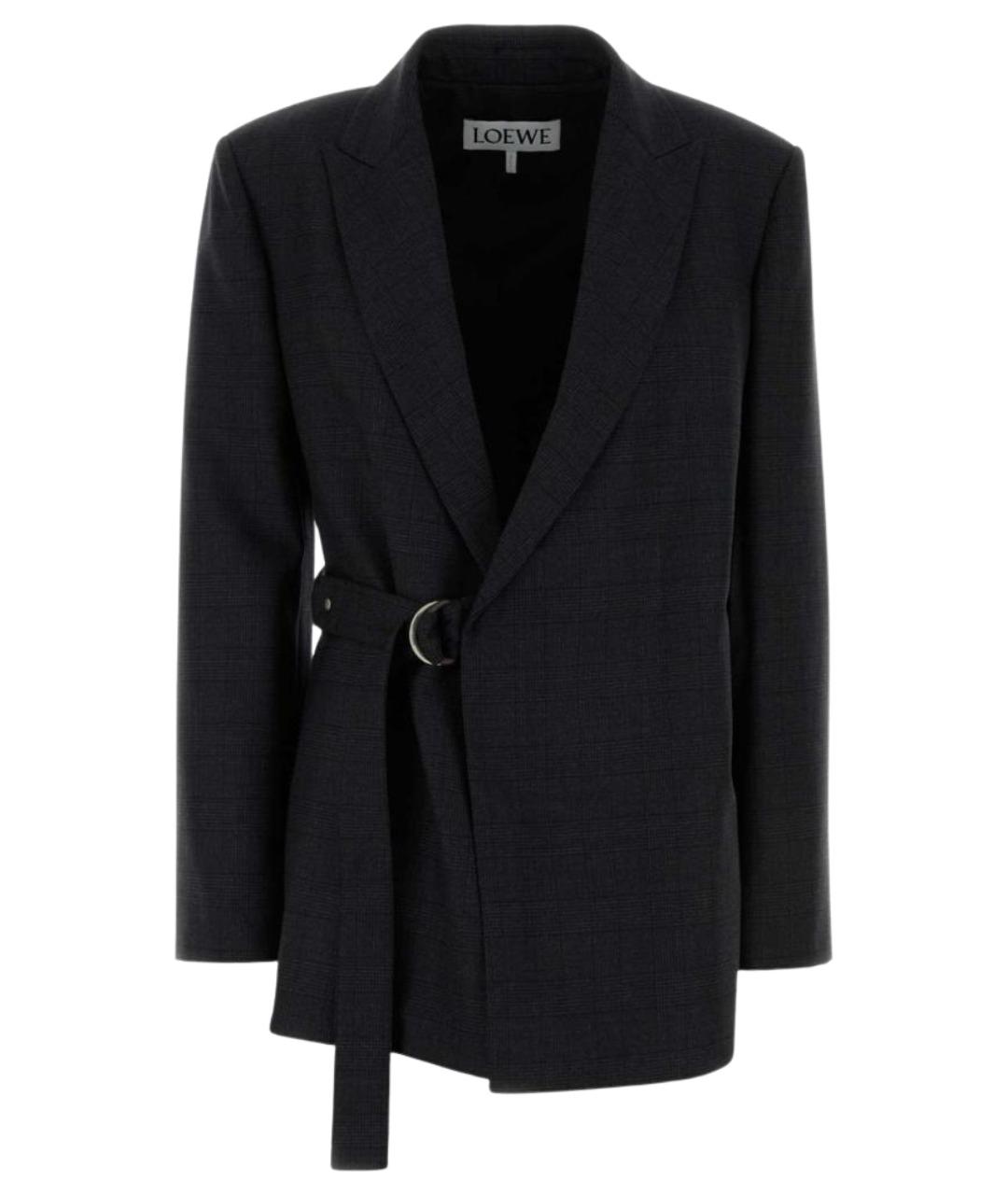 LOEWE Серый шерстяной жакет/пиджак, фото 1