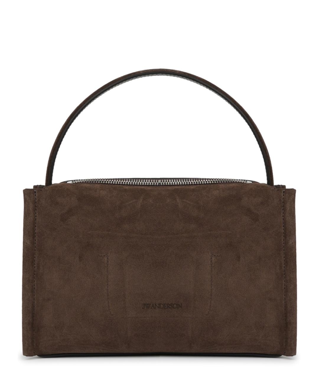 J.W.ANDERSON Коричневая замшевая сумка через плечо, фото 3