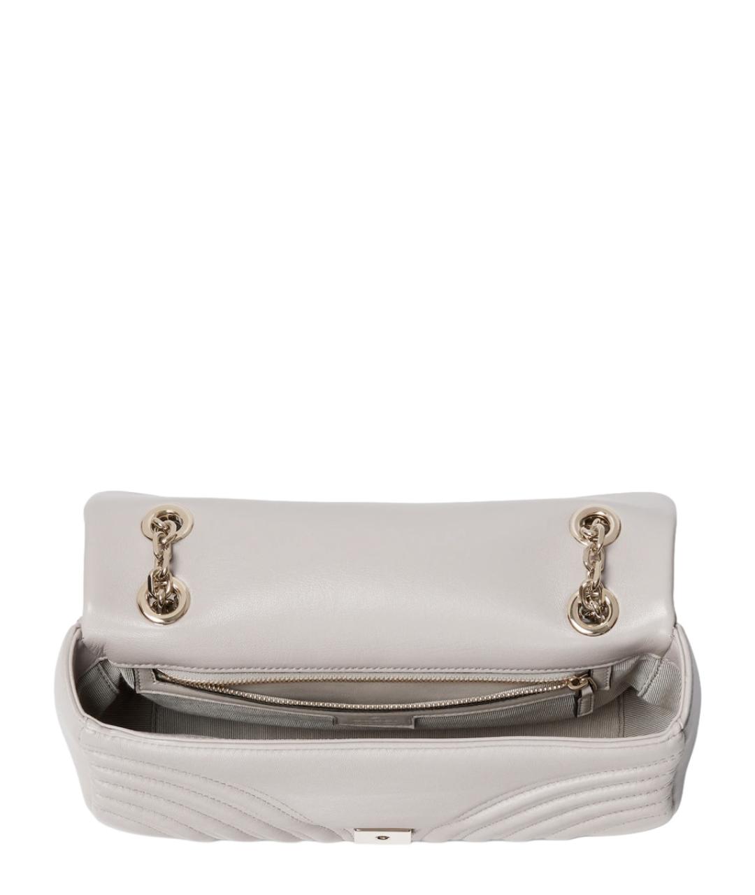 GUCCI Белая кожаная сумка через плечо, фото 4