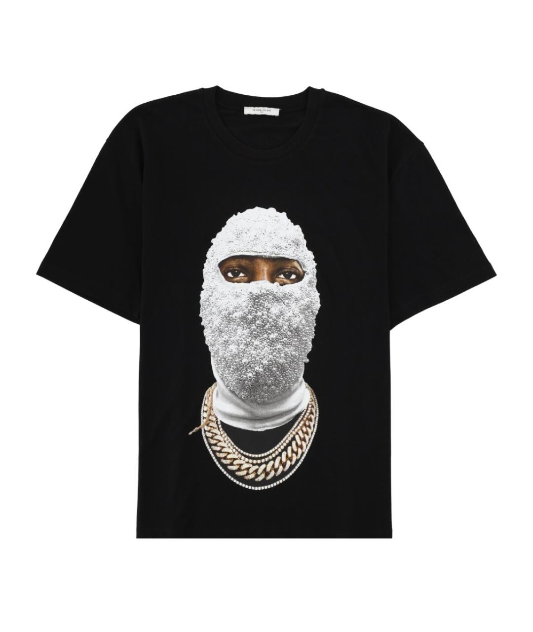 IH NOM UH NIT Черная хлопковая футболка, фото 1