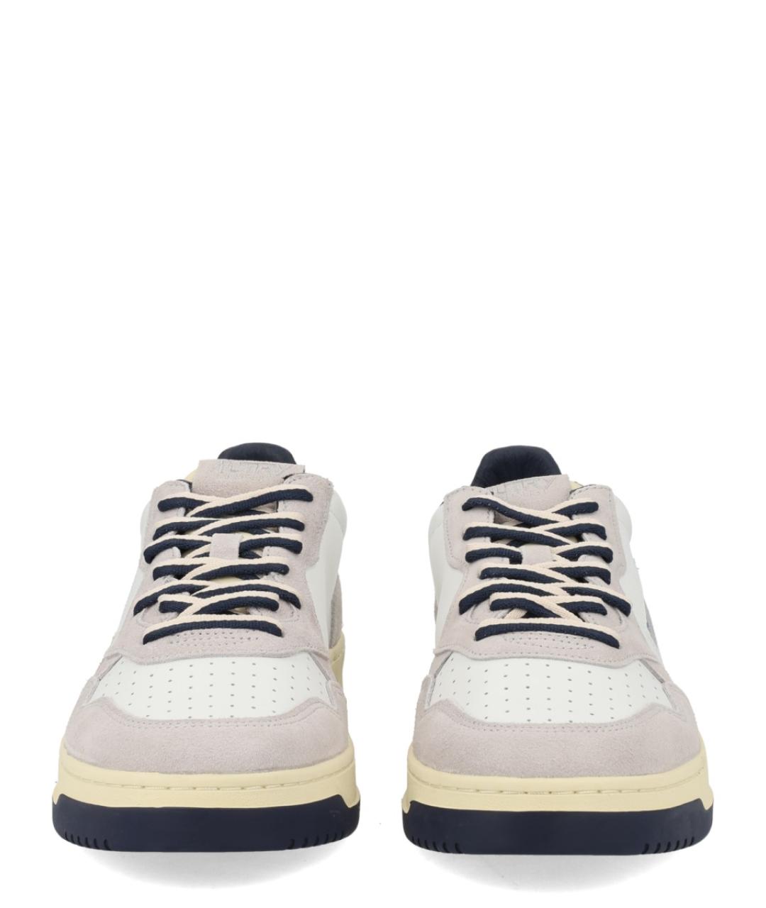 AUTRY Белые кожаные низкие кроссовки / кеды, фото 3