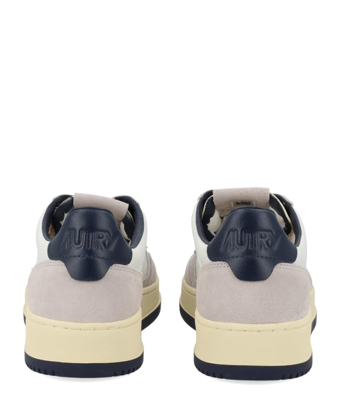 AUTRY Белые кожаные низкие кроссовки / кеды, фото 4