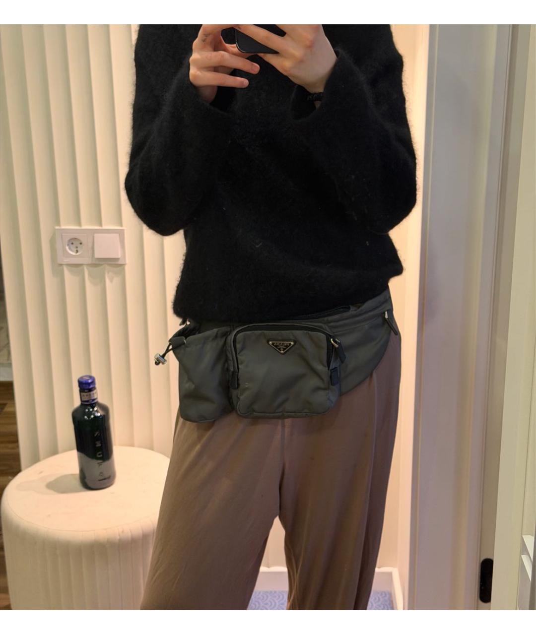 PRADA Хаки поясная сумка, фото 8