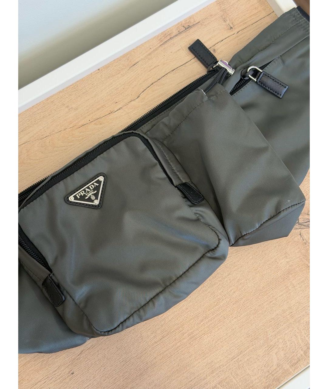 PRADA Хаки поясная сумка, фото 2