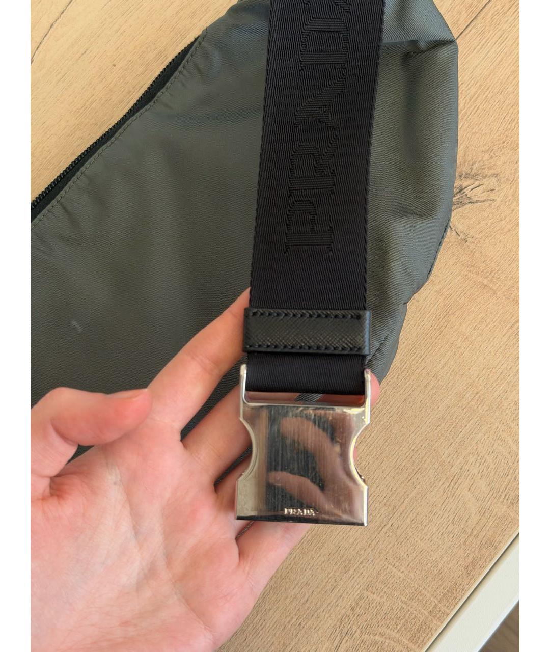 PRADA Хаки поясная сумка, фото 6