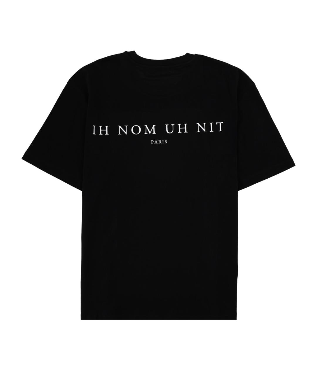 IH NOM UH NIT Черная хлопковая футболка, фото 2