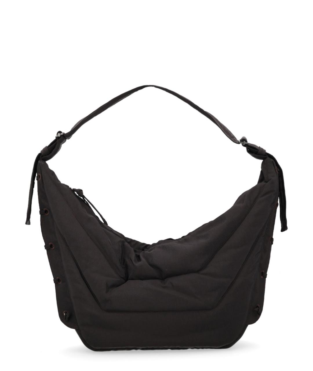 LEMAIRE Черная тканевая сумка на плечо, фото 1