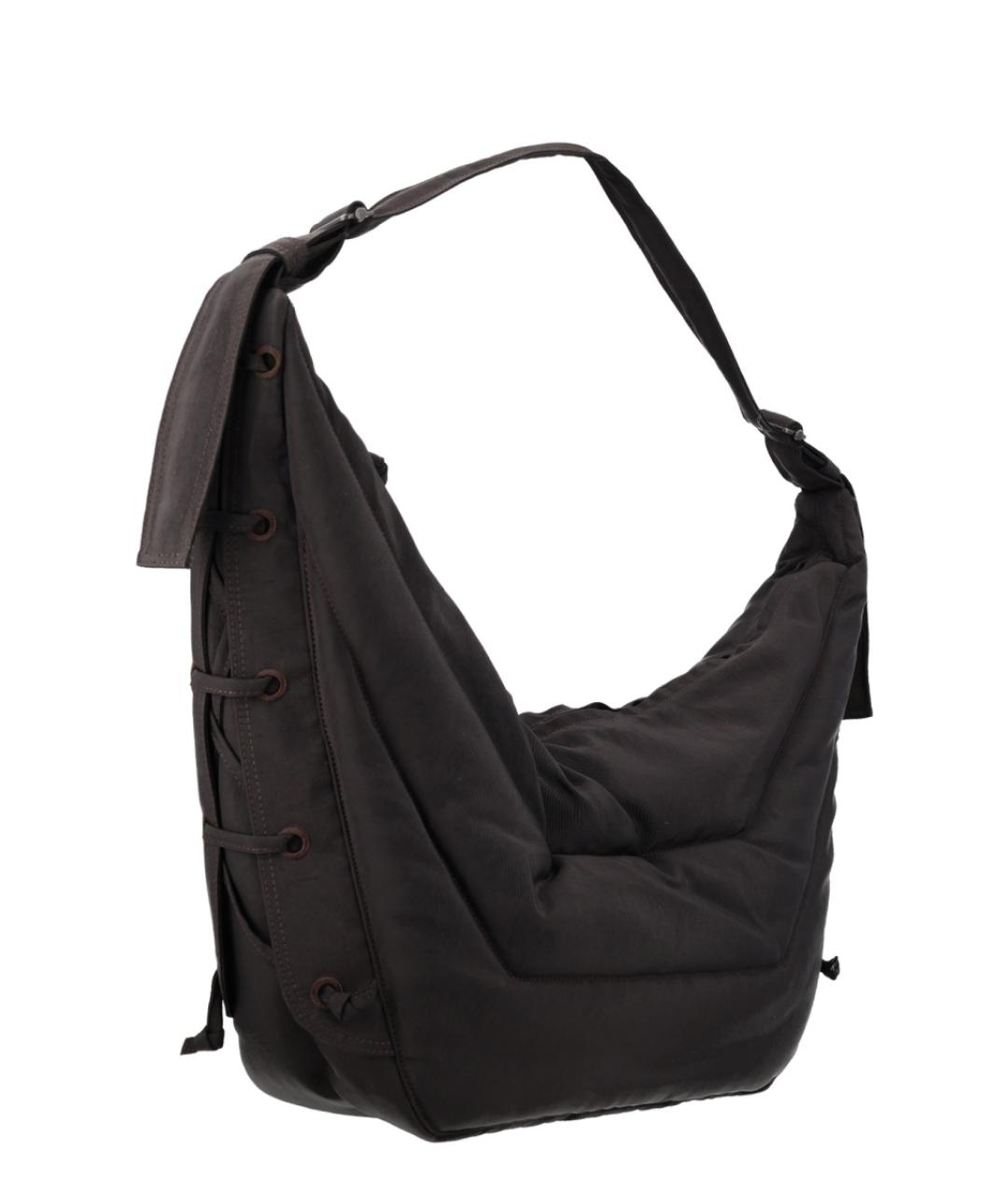 LEMAIRE Черная тканевая сумка на плечо, фото 2