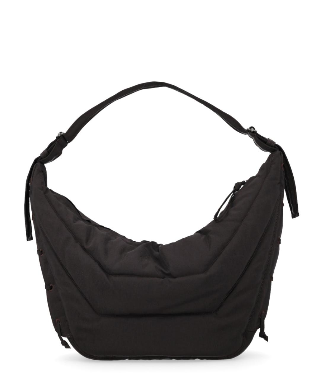 LEMAIRE Черная тканевая сумка на плечо, фото 3