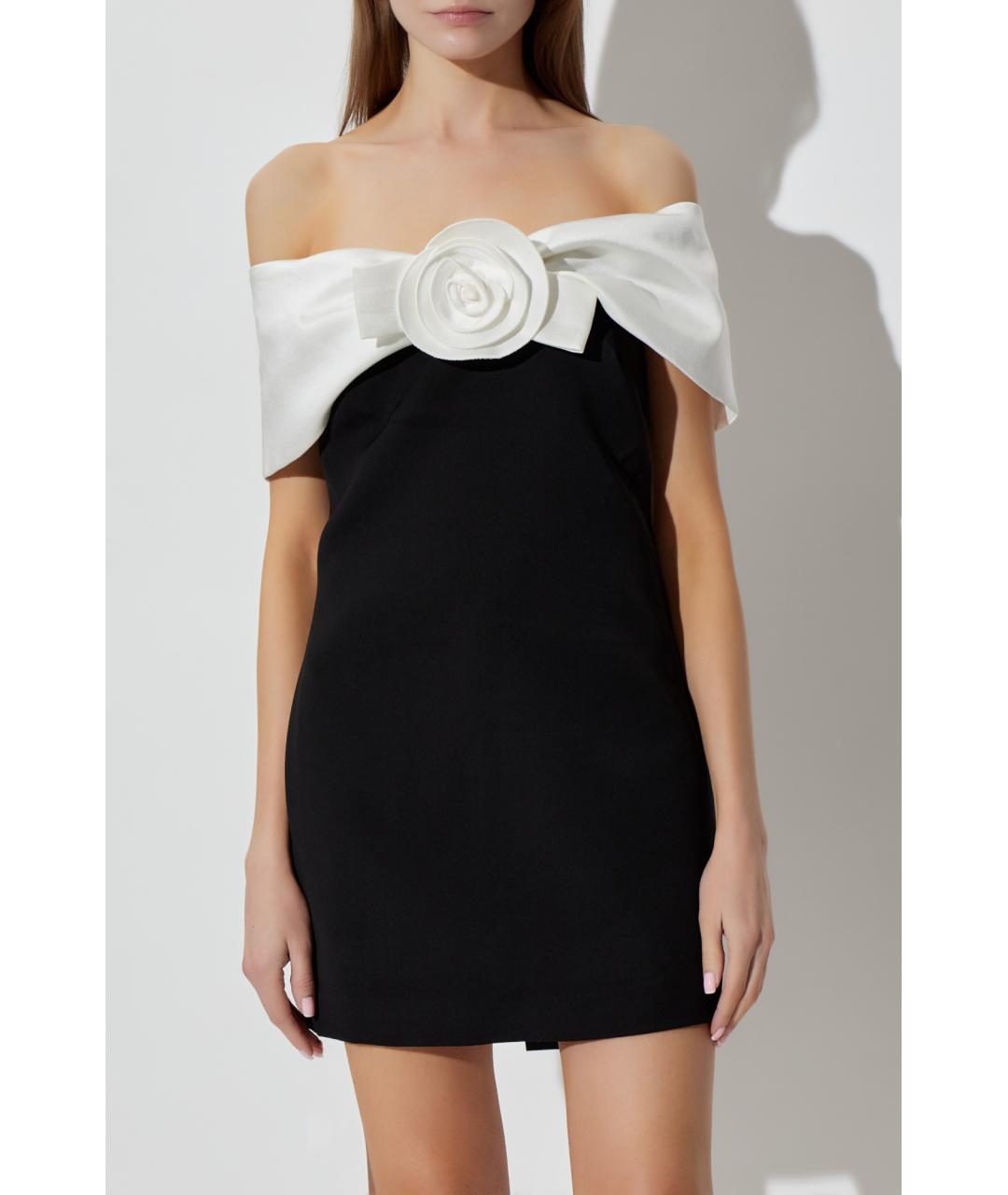 SELF-PORTRAIT Черное полиэстеровое коктейльное платье, фото 4