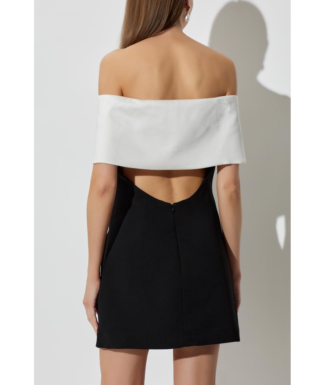 SELF-PORTRAIT Черное полиэстеровое коктейльное платье, фото 5