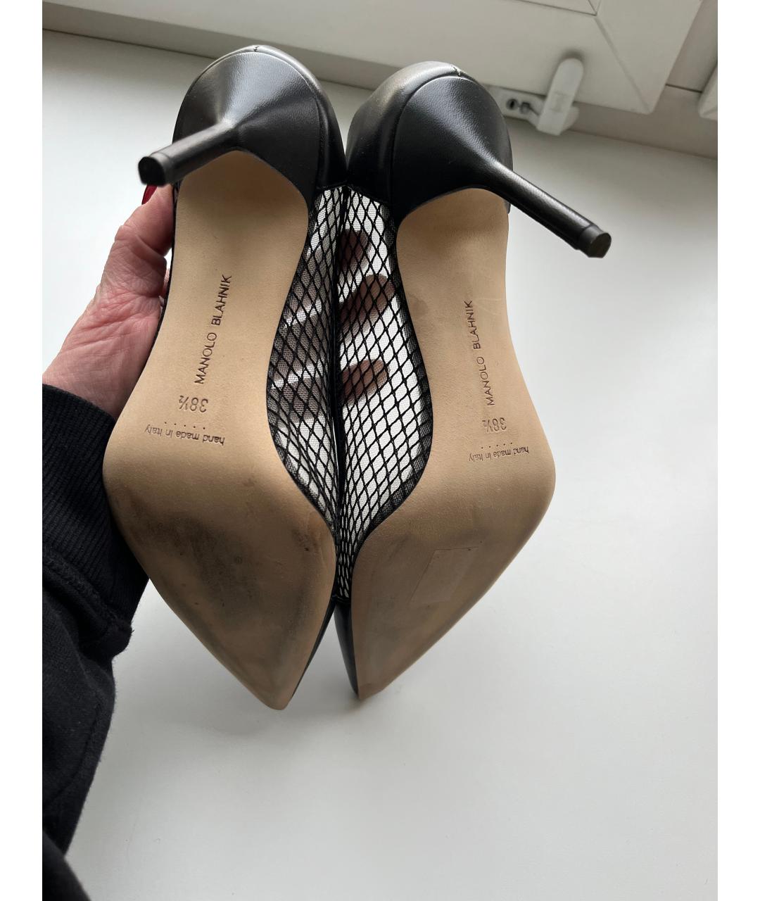 MANOLO BLAHNIK Черные туфли, фото 5