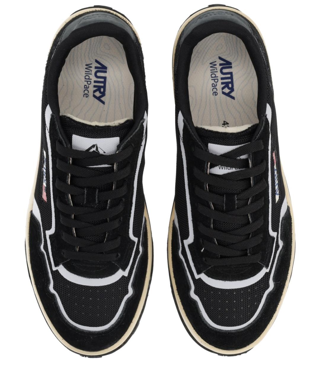 AUTRY Черные замшевые низкие кроссовки / кеды, фото 5