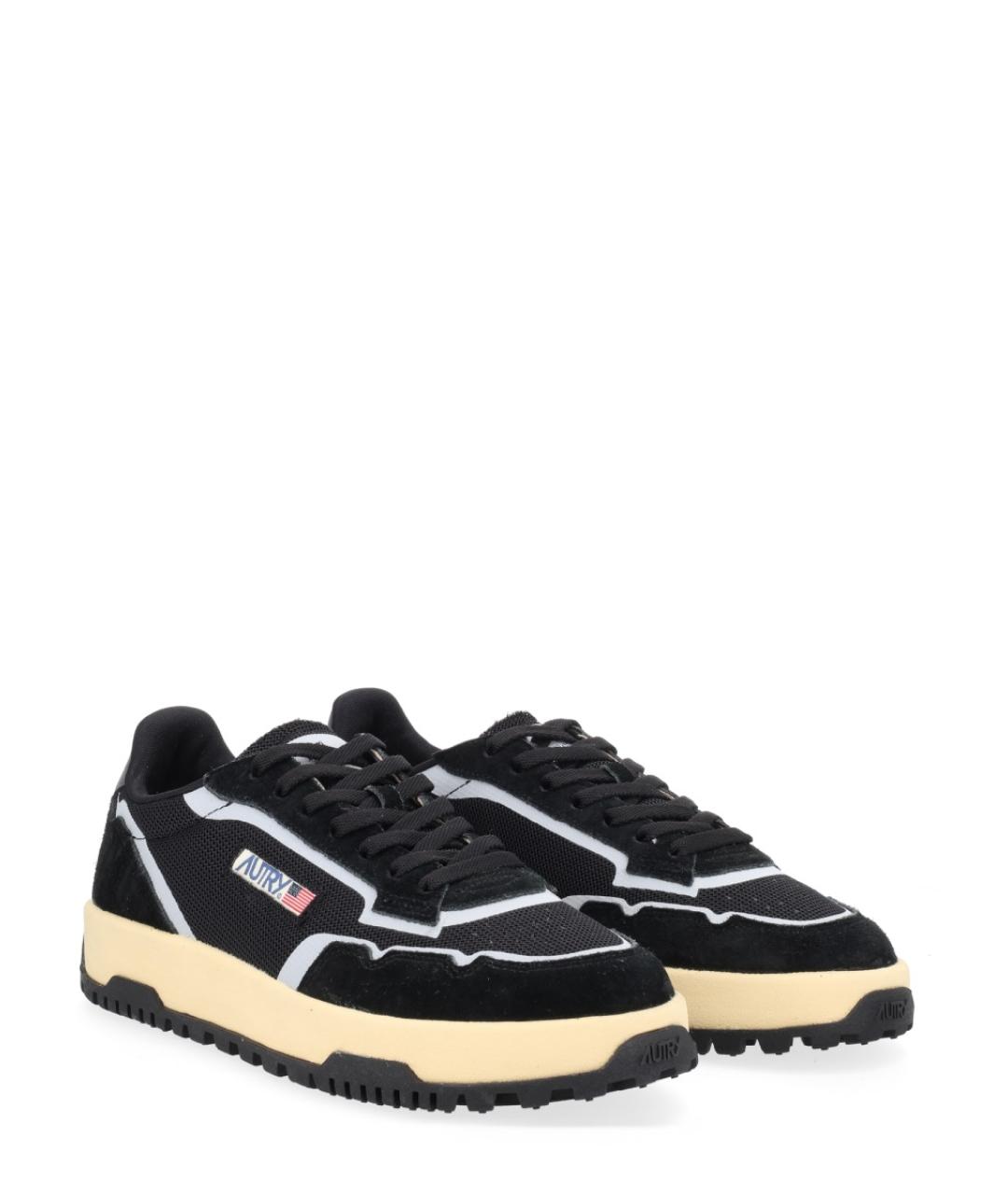 AUTRY Черные замшевые низкие кроссовки / кеды, фото 2