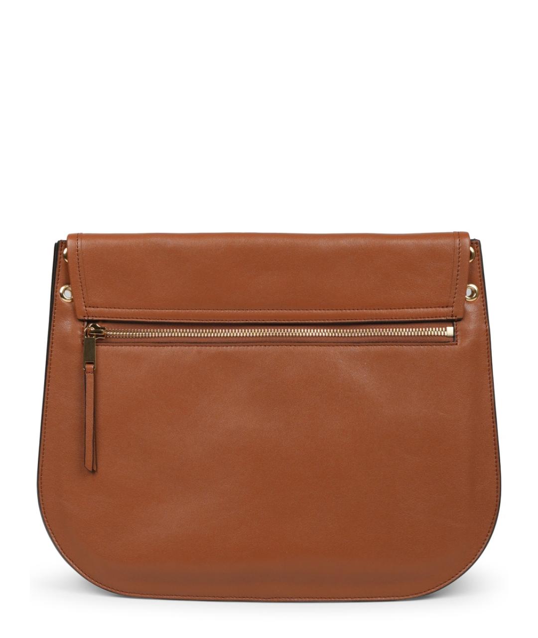 CELINE Коричневая кожаная сумка через плечо, фото 1