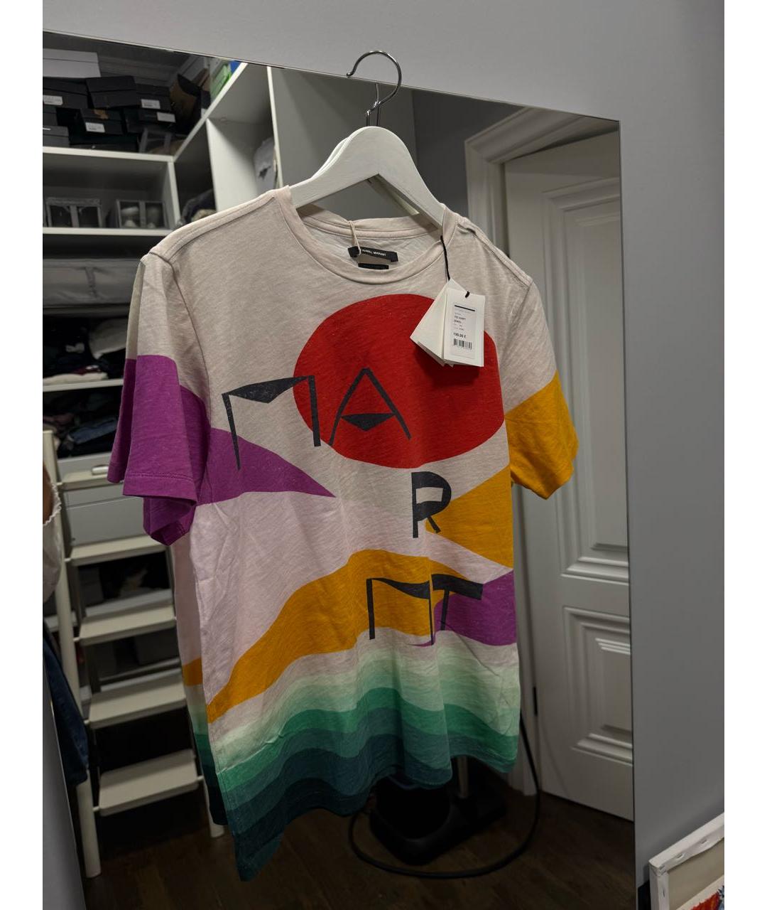 ISABEL MARANT Мульти хлопковая футболка, фото 9