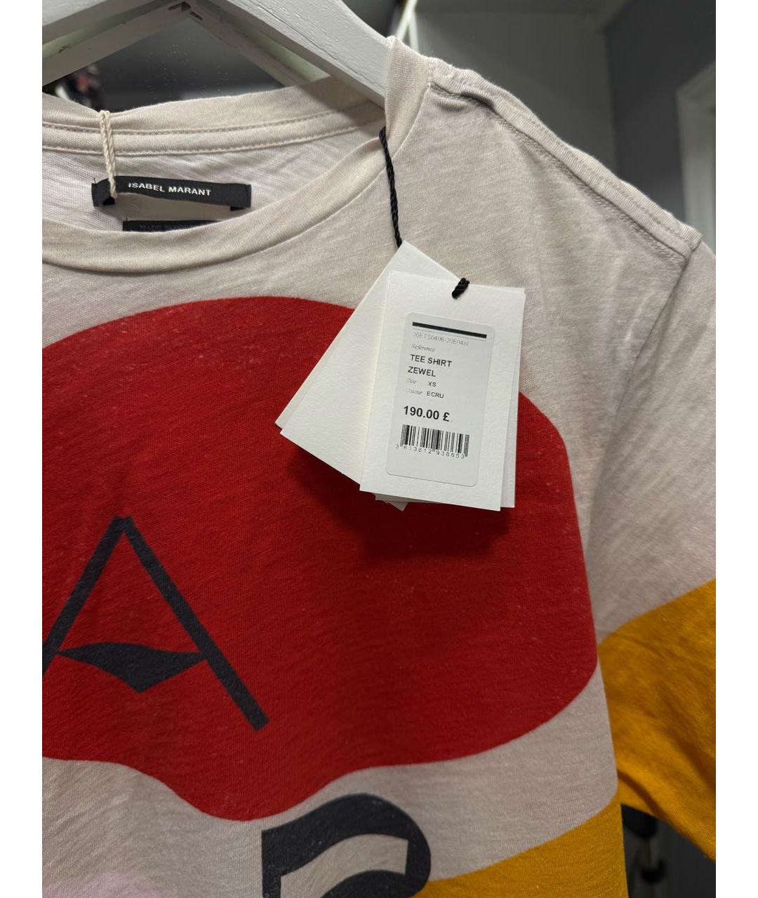 ISABEL MARANT Мульти хлопковая футболка, фото 6