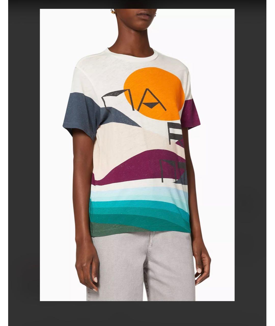 ISABEL MARANT Мульти хлопковая футболка, фото 2