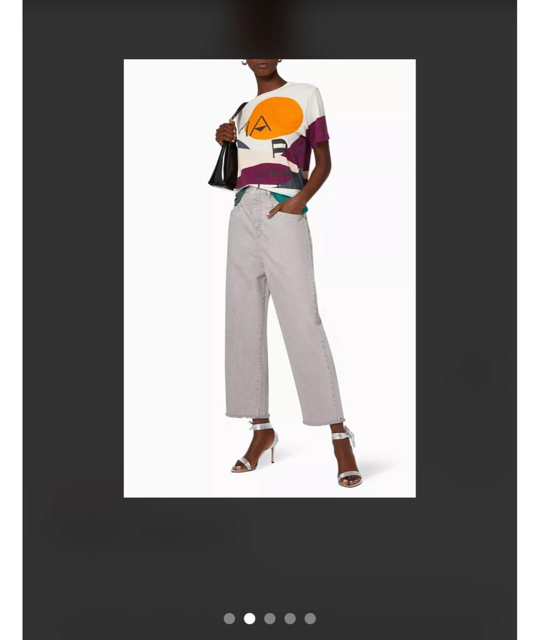 ISABEL MARANT Мульти хлопковая футболка, фото 3