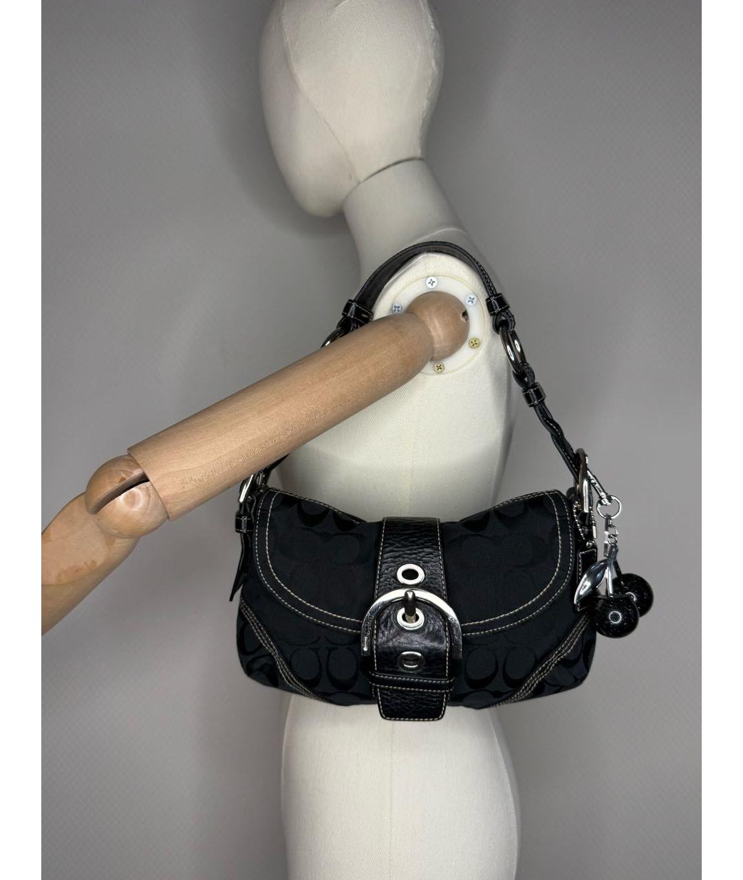 COACH Черная сумка через плечо, фото 3