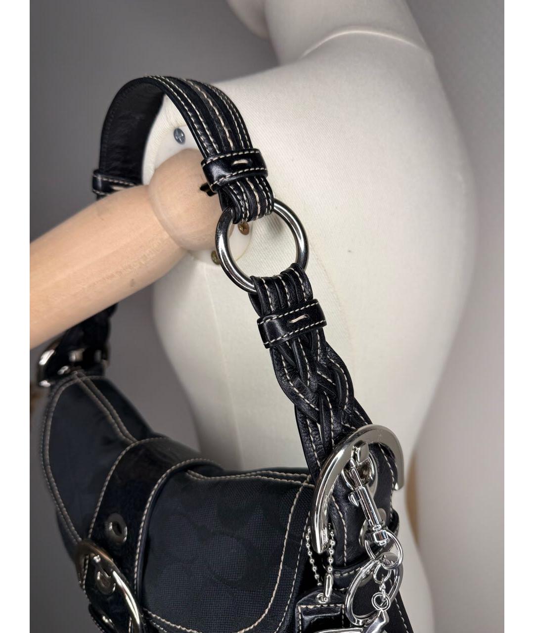 COACH Черная сумка через плечо, фото 5