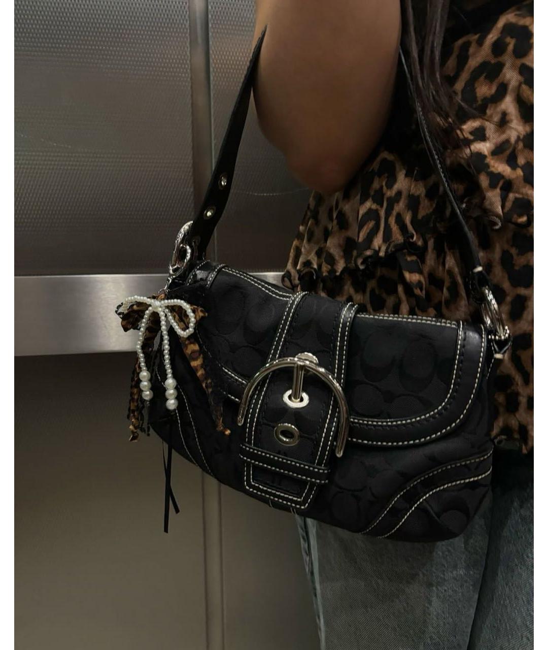 COACH Черная сумка через плечо, фото 2